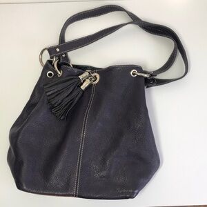 Marco Leather Factory Shoulder Bag Womens Purple Boho Purse